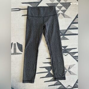 Lululemon Leggings Black Grey Size 8